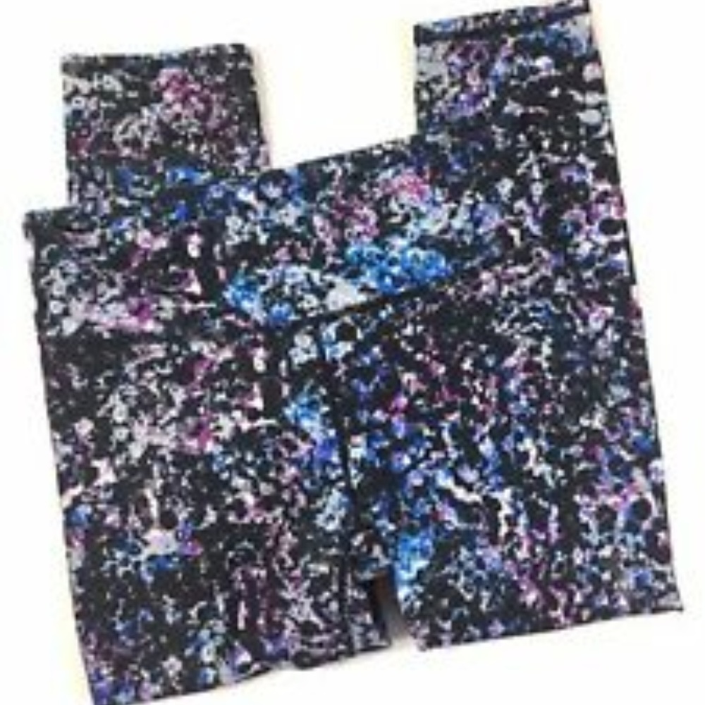 NEVER WORN Galaxy Splatter Paint Printed Leggings